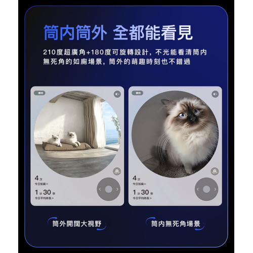Petkit PUROBOT ULTRA AI 智能鏡頭全自動貓廁所 (香港行貨, 支援2.4G, 可用 apps) (多貓家庭/10KG內貓適合) pkt6a (訂貨需時7-10天)
